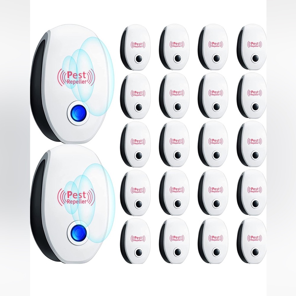 Kittmip 20 Pcs Upgraded Ultrasonic Pest Repeller Electronic Repellent Plug in